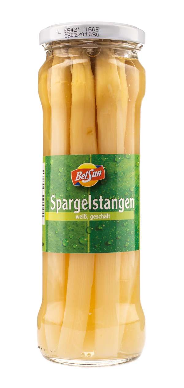 Spárga, hámozott, sterilizált - egészben (üveg)