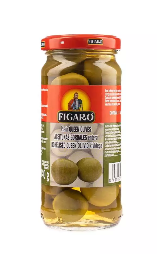 91. Olivy zelené s kôstkou JUMBO 244 g Figaro upravene.jpg