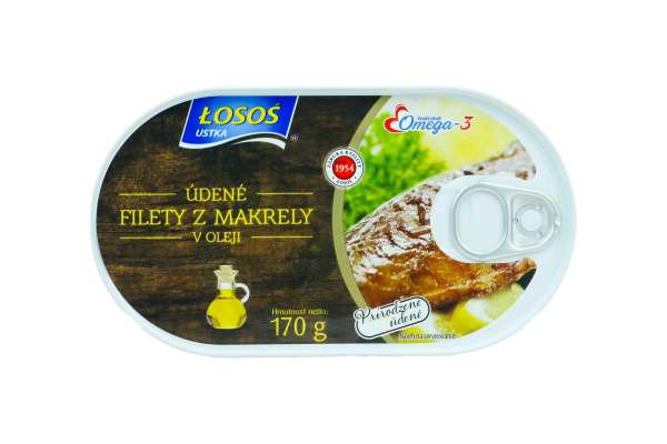 Smoked mackerel fillets in oil 