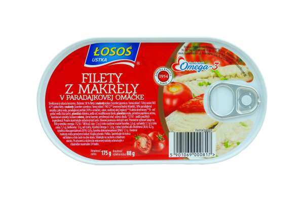 Mackerel fillets in tomato sauce